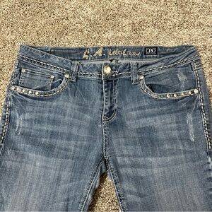 LA Idol USA Y2K Low Rise Bootcut Women's Jeans